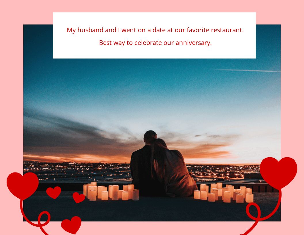 Free Anniversary Scrapbook Template to Edit Online
