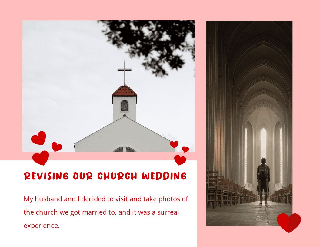 Free Anniversary Scrapbook Template to Edit Online