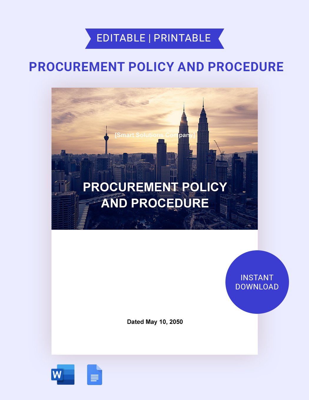 Procurement Policies And Procedures in Word, Google Docs