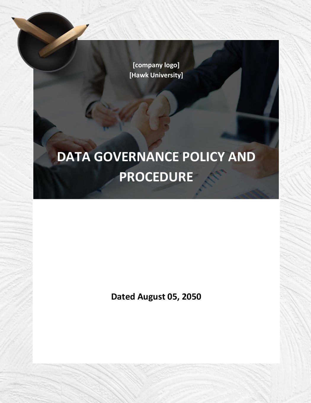 Data Governance Policy And Procedure Template Download in Word