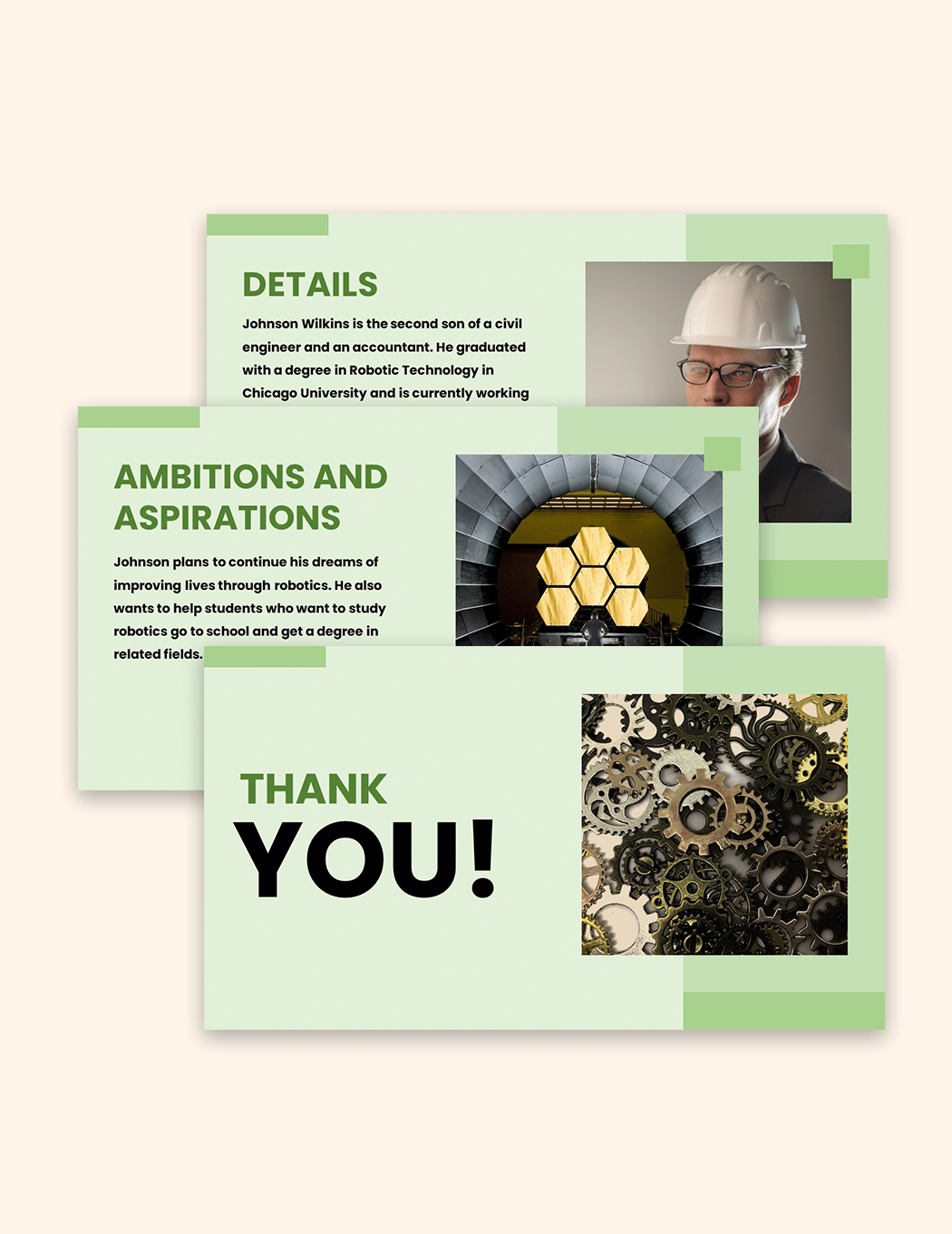 Free All About Me Presentation Template to Edit Online