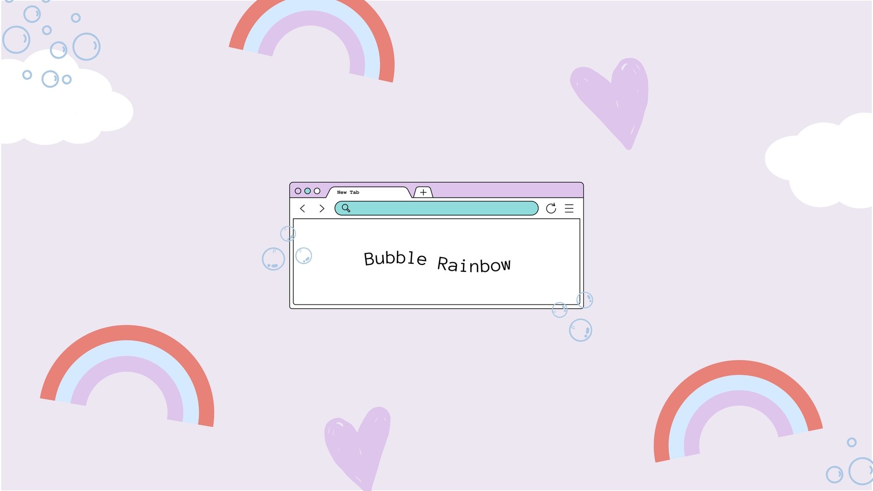 Bubble Rainbow Background Template