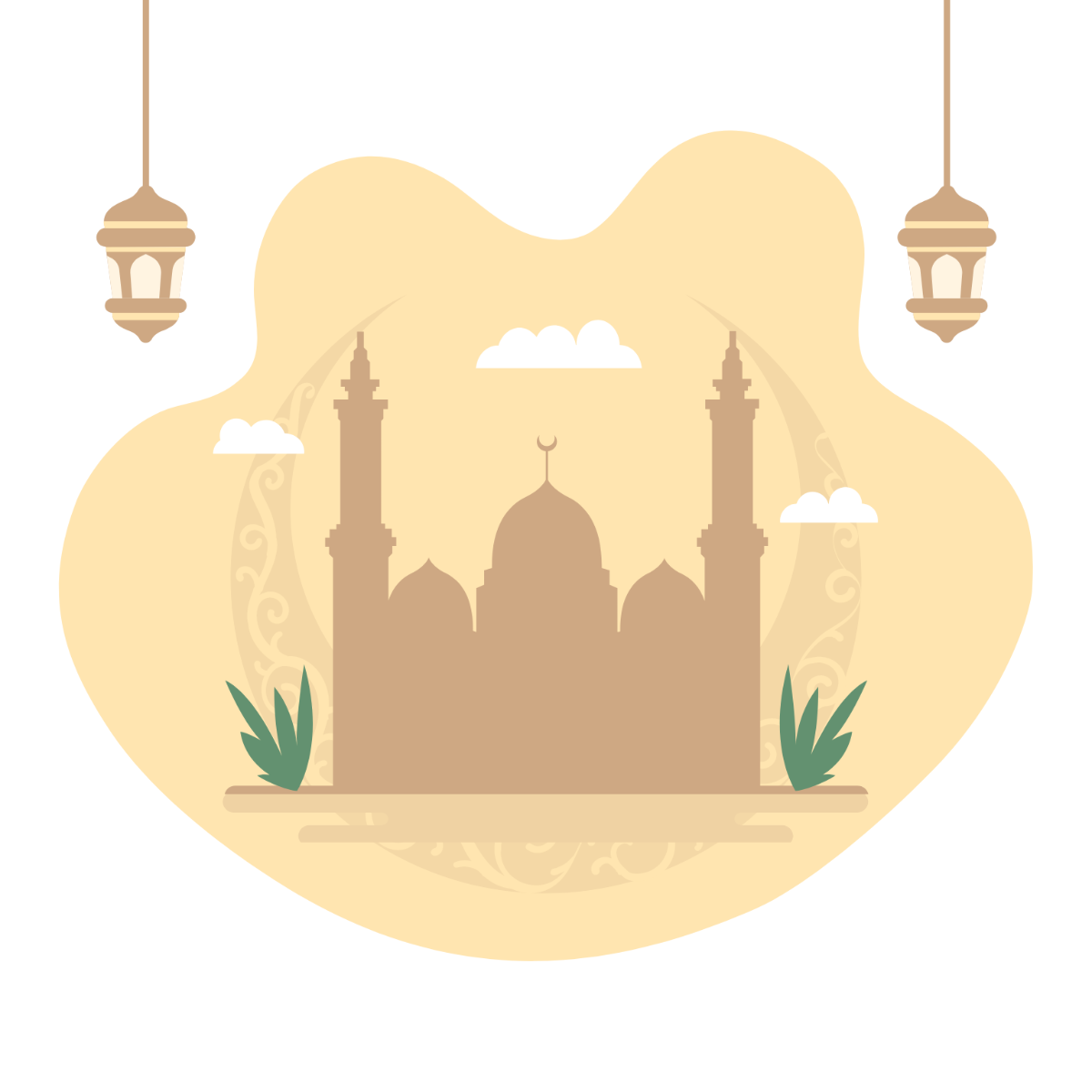 Eid Al-Fitr Vector Template