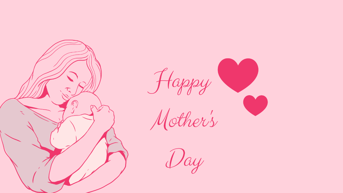 Cute Mother's Day Background Template