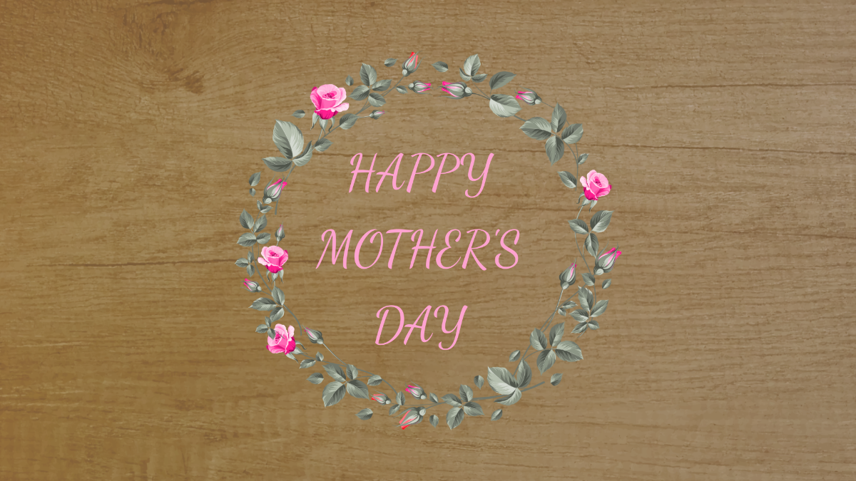 Rustic Mother's Day Background Template