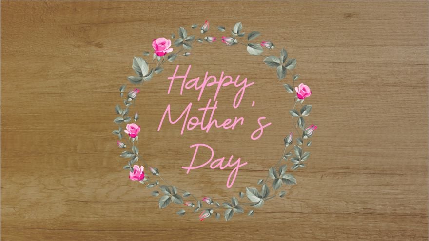 Free Rustic Mother's Day Background