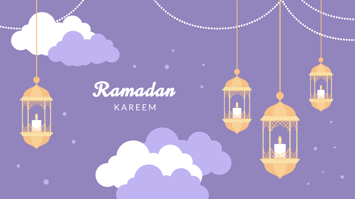 Free Ramadan Lantern Background Template
