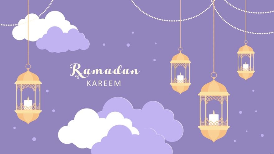 Free Ramadan Lantern Background