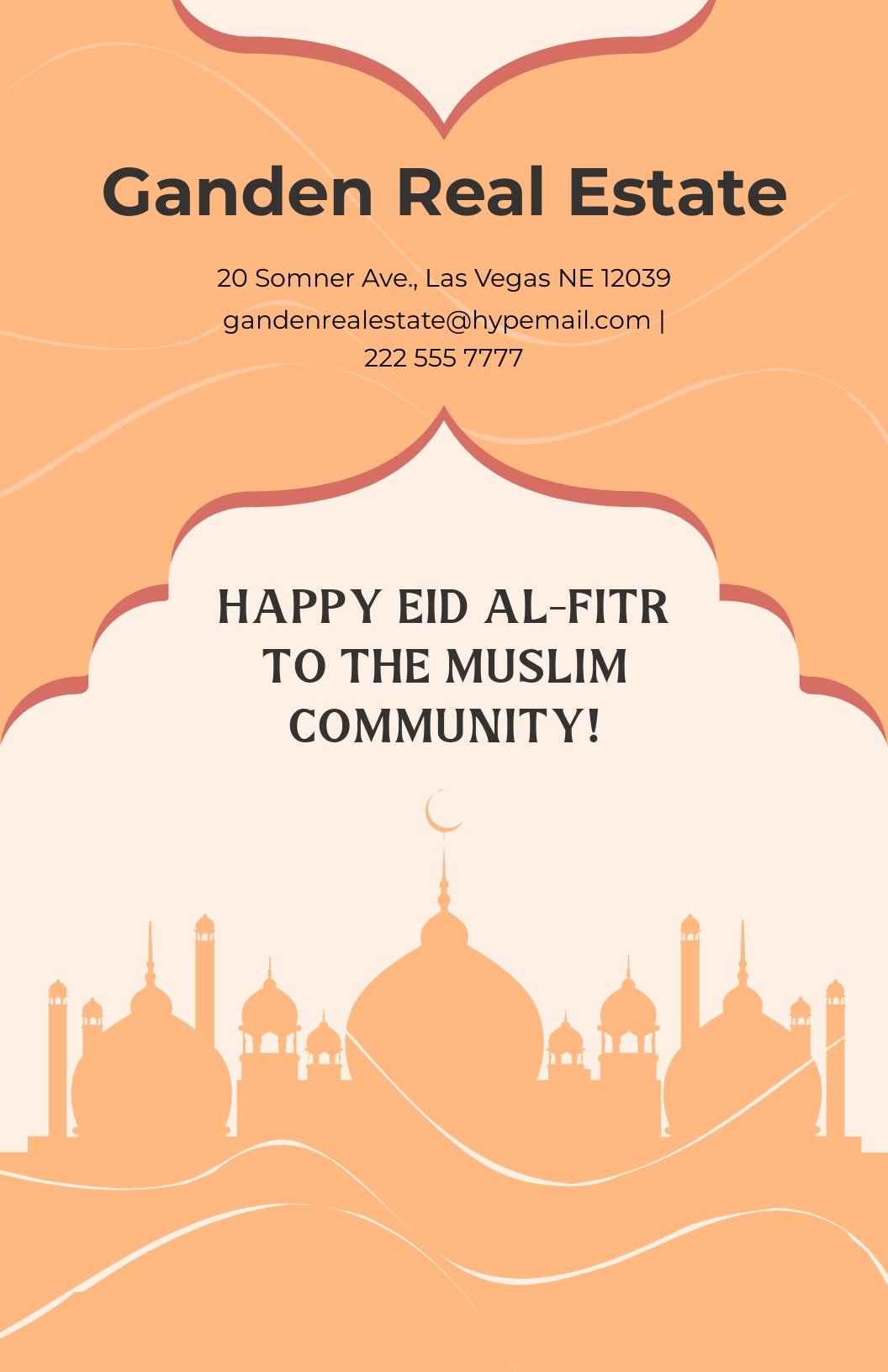 Happy Eid Al Fitr Poster Template