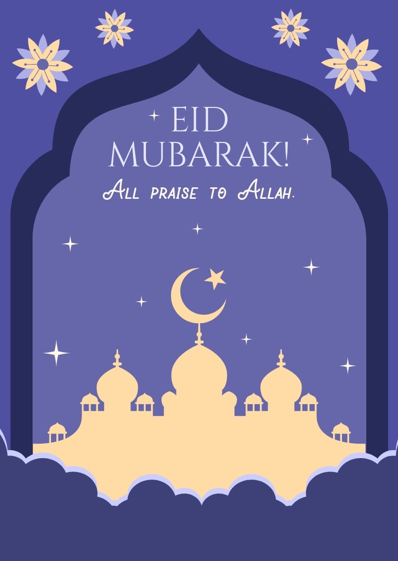 Eid Al-Fitr Greetings Template
