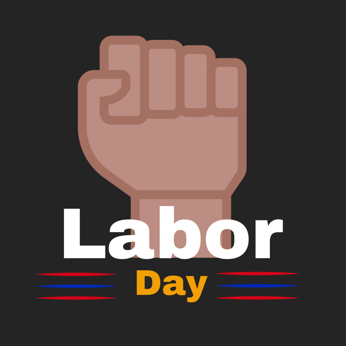 Labor Day Symbol Vector Template