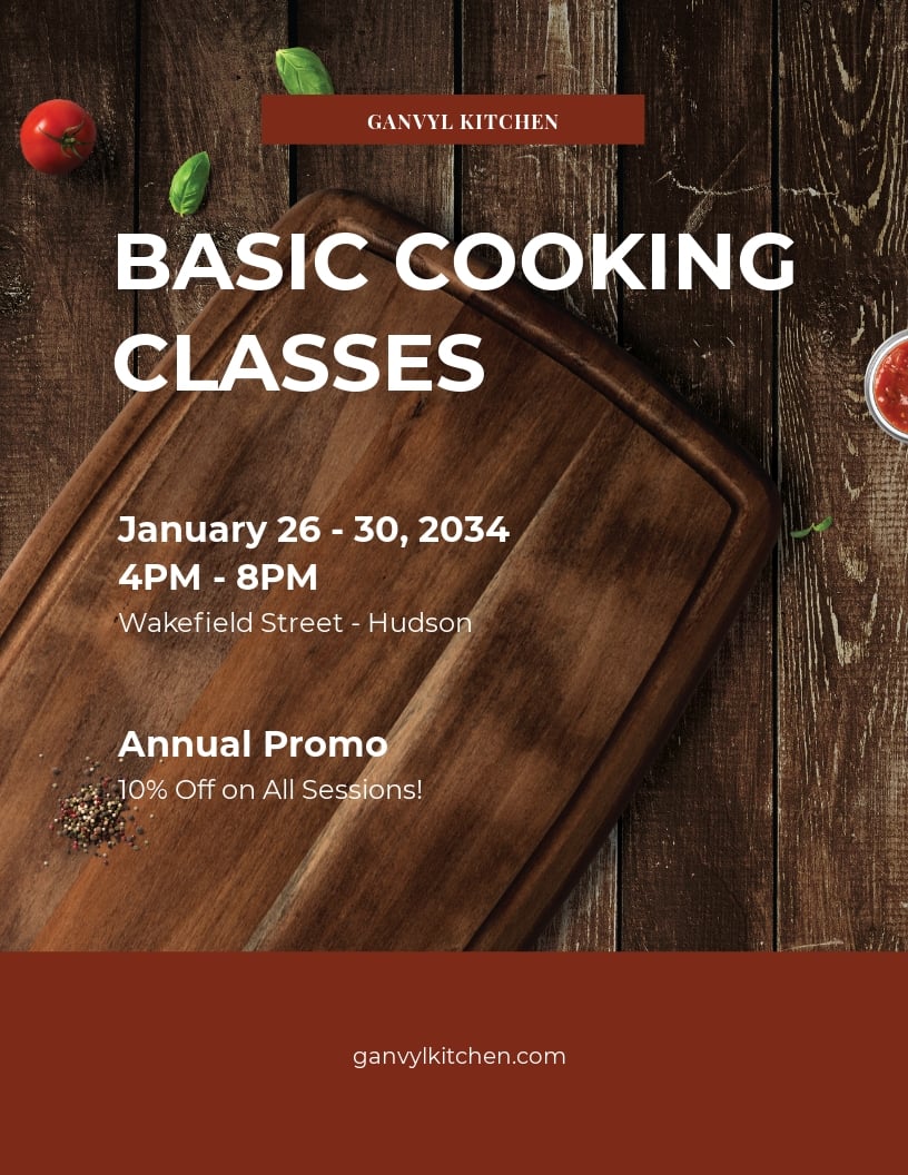 Cooking Classes Flyer Template.jpe