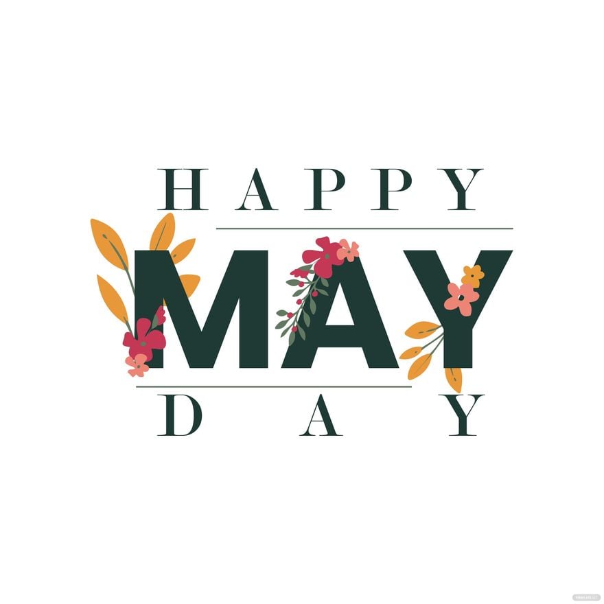 Free Happy May Day Clipart in Illustrator, EPS, SVG, JPG, PNG