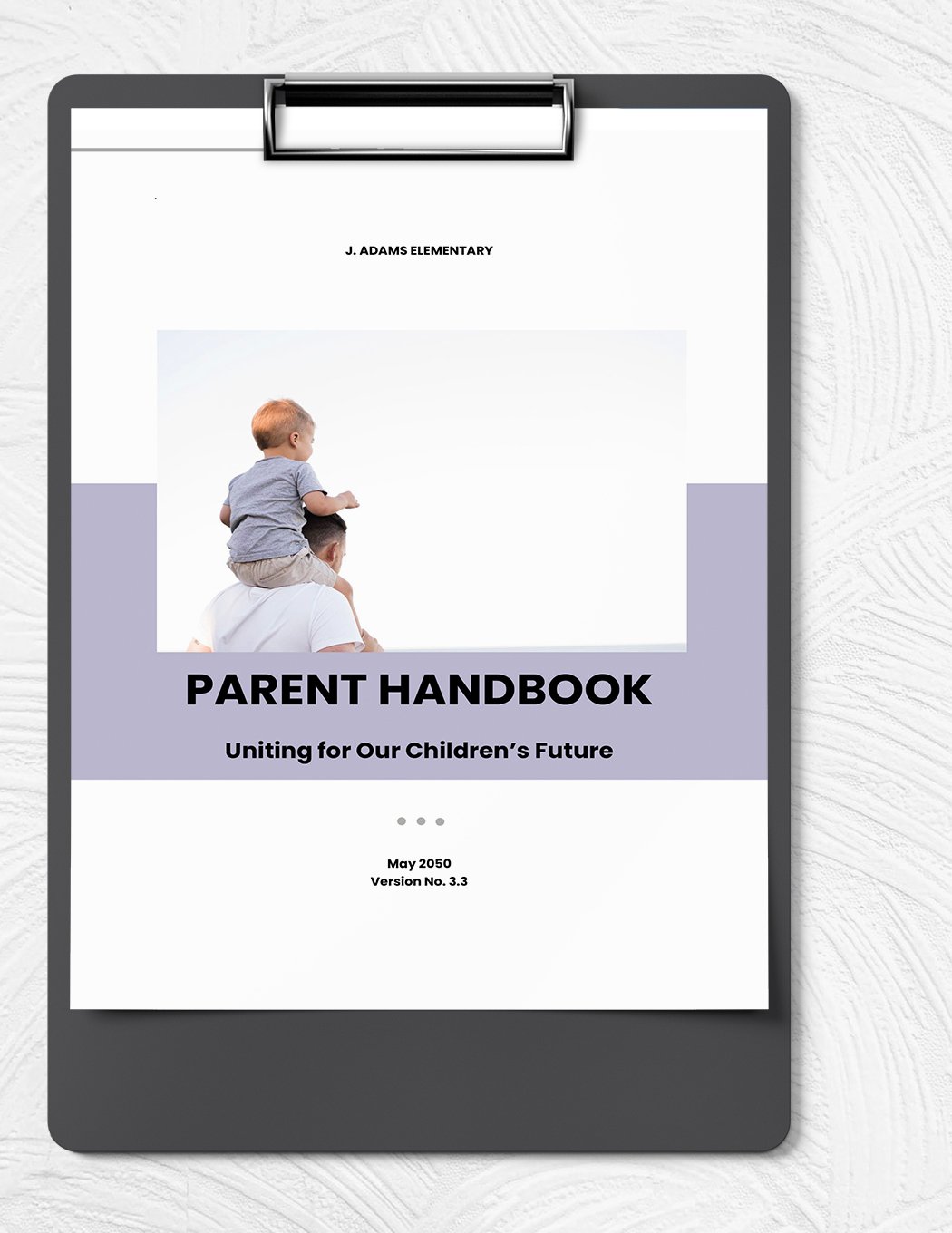 Parent Handbook Template