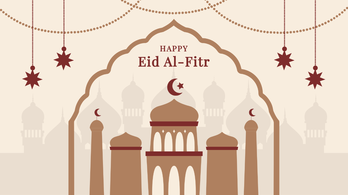 Happy Eid Al-Fitr Background Template
