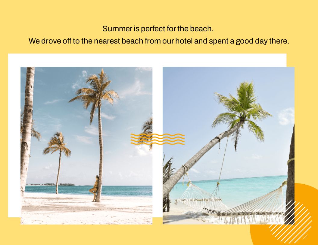 Free Vacation Scrapbook Template to Edit Online