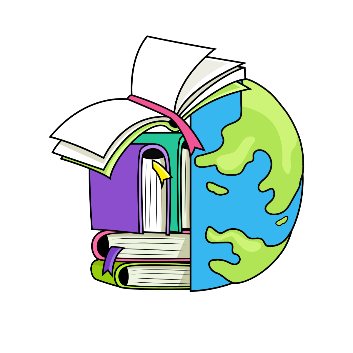 Free World Book Day Clipart Template