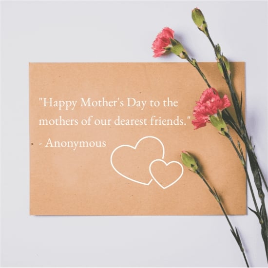 Free Mothers Day Quotes For Friends Template