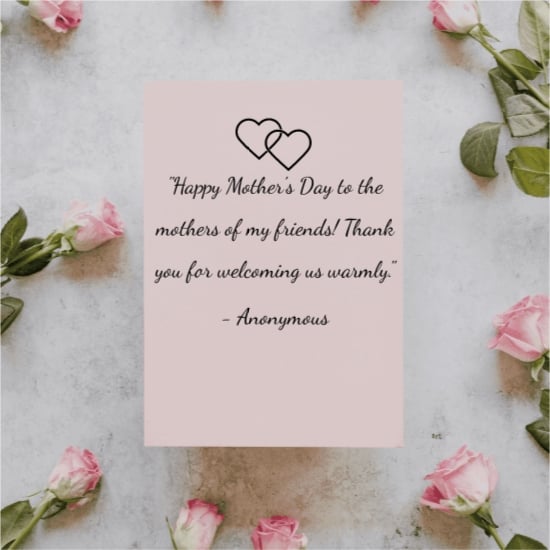 Friend Mother's Day Quote Template