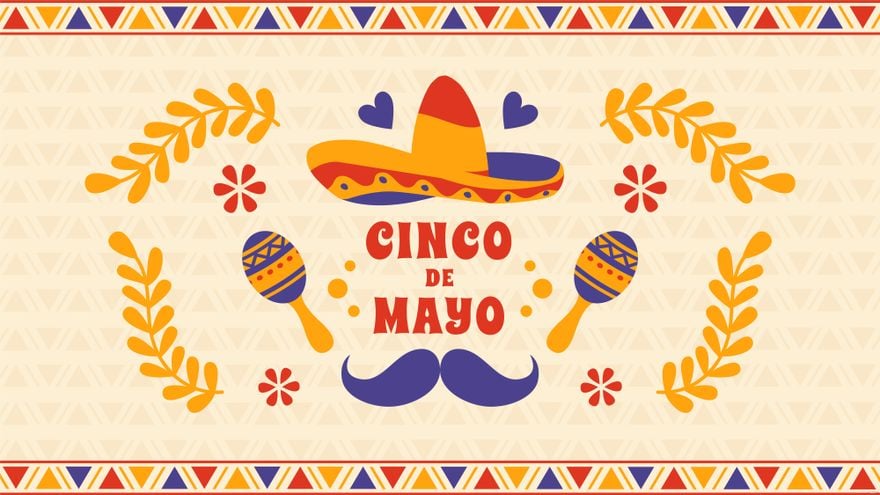 Free Cinco De Mayo Holiday Background in Illustrator, EPS, SVG, JPG, PNG