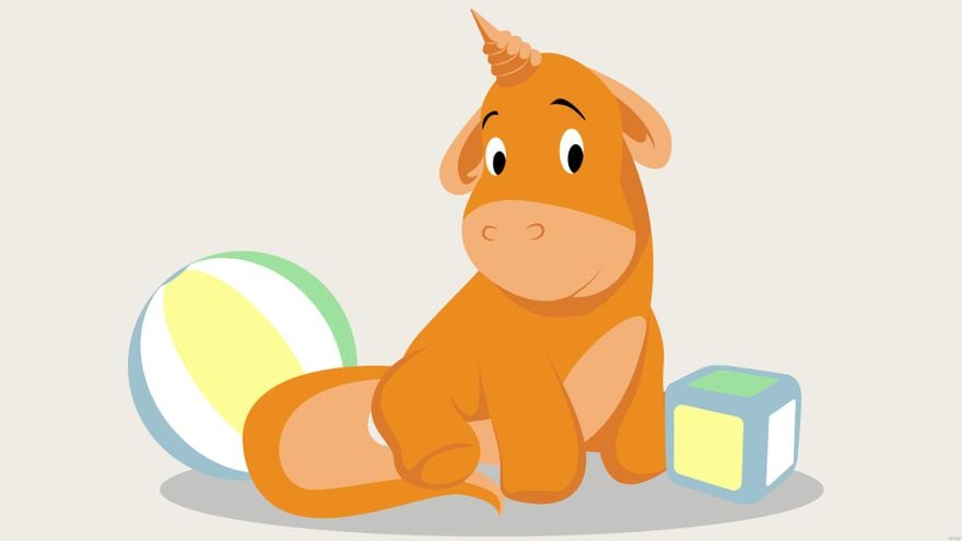 Free Baby Cartoon Unicorn