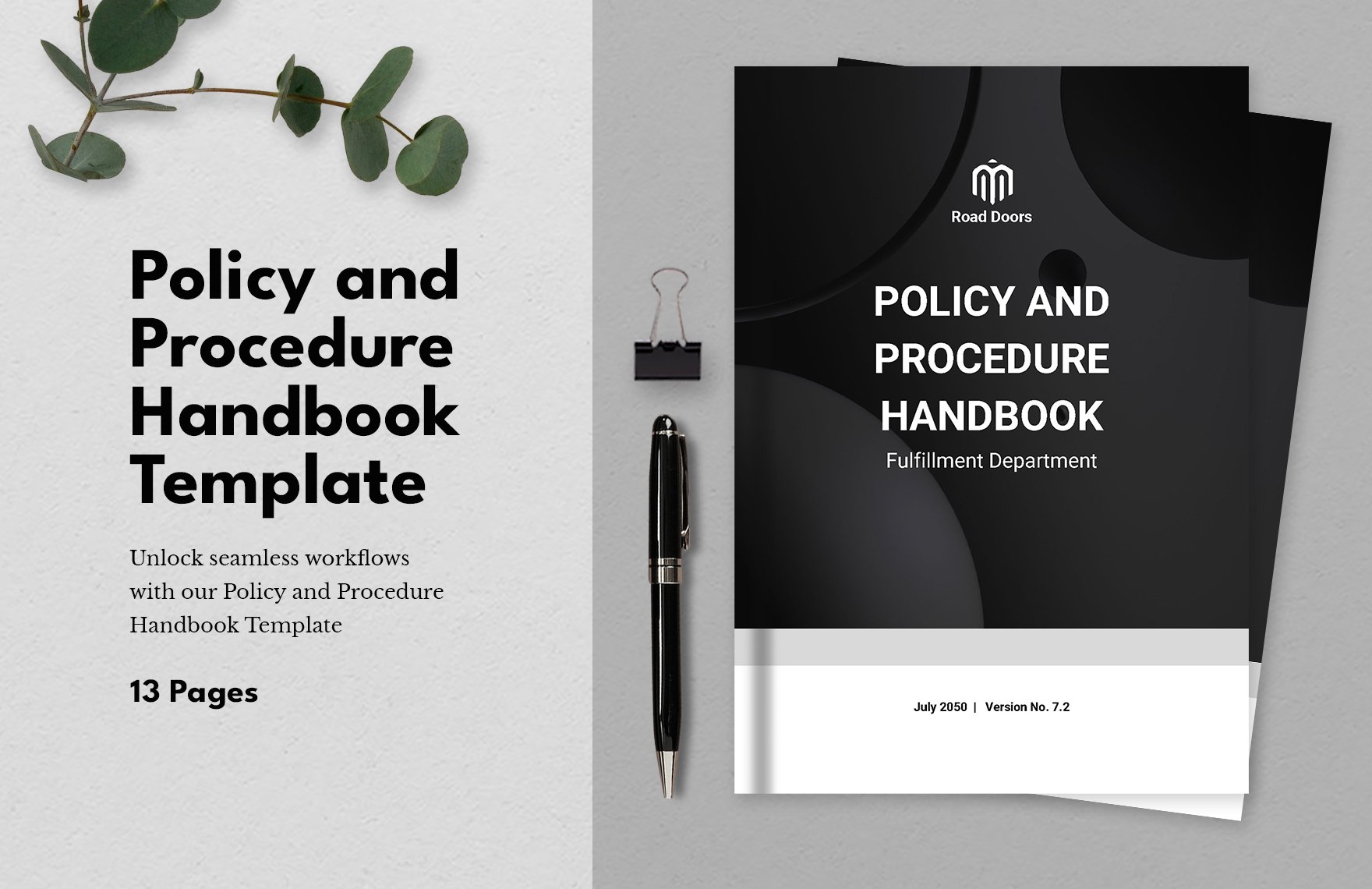 Policy and Procedure Handbook Template