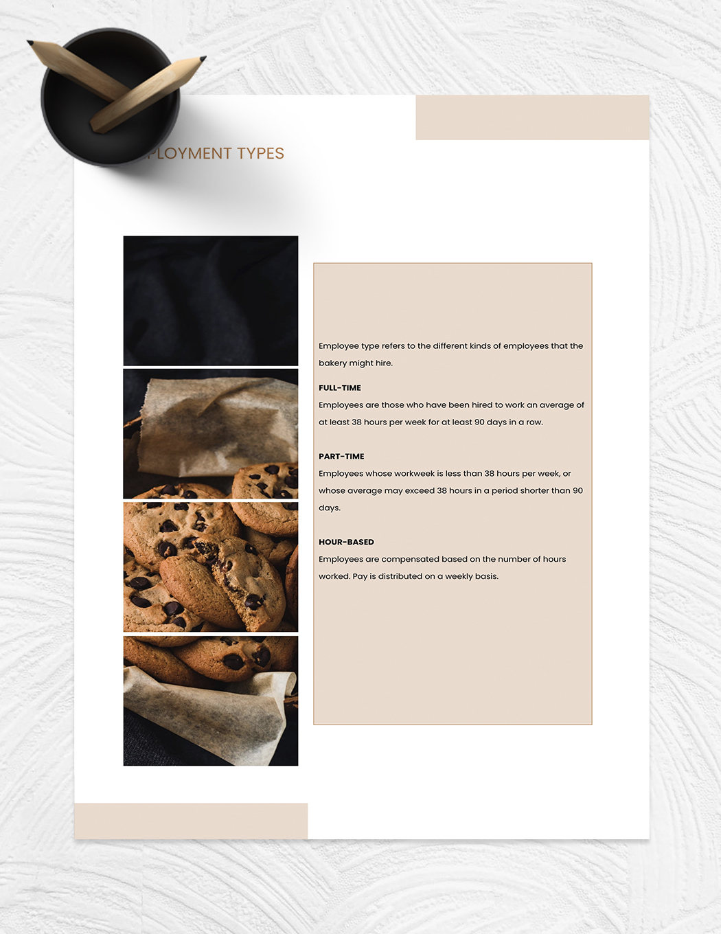 Bakery Employee Handbook Template In Word Google Docs Download