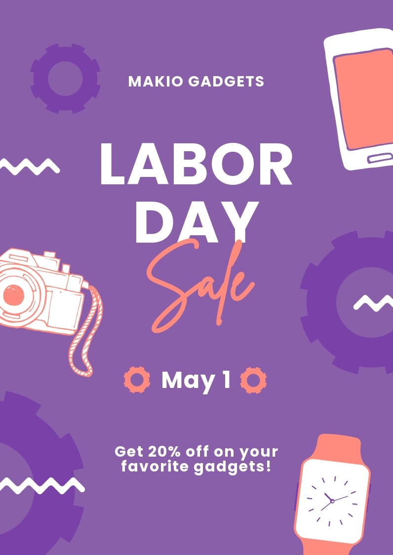 Free Labor Day Sale Template