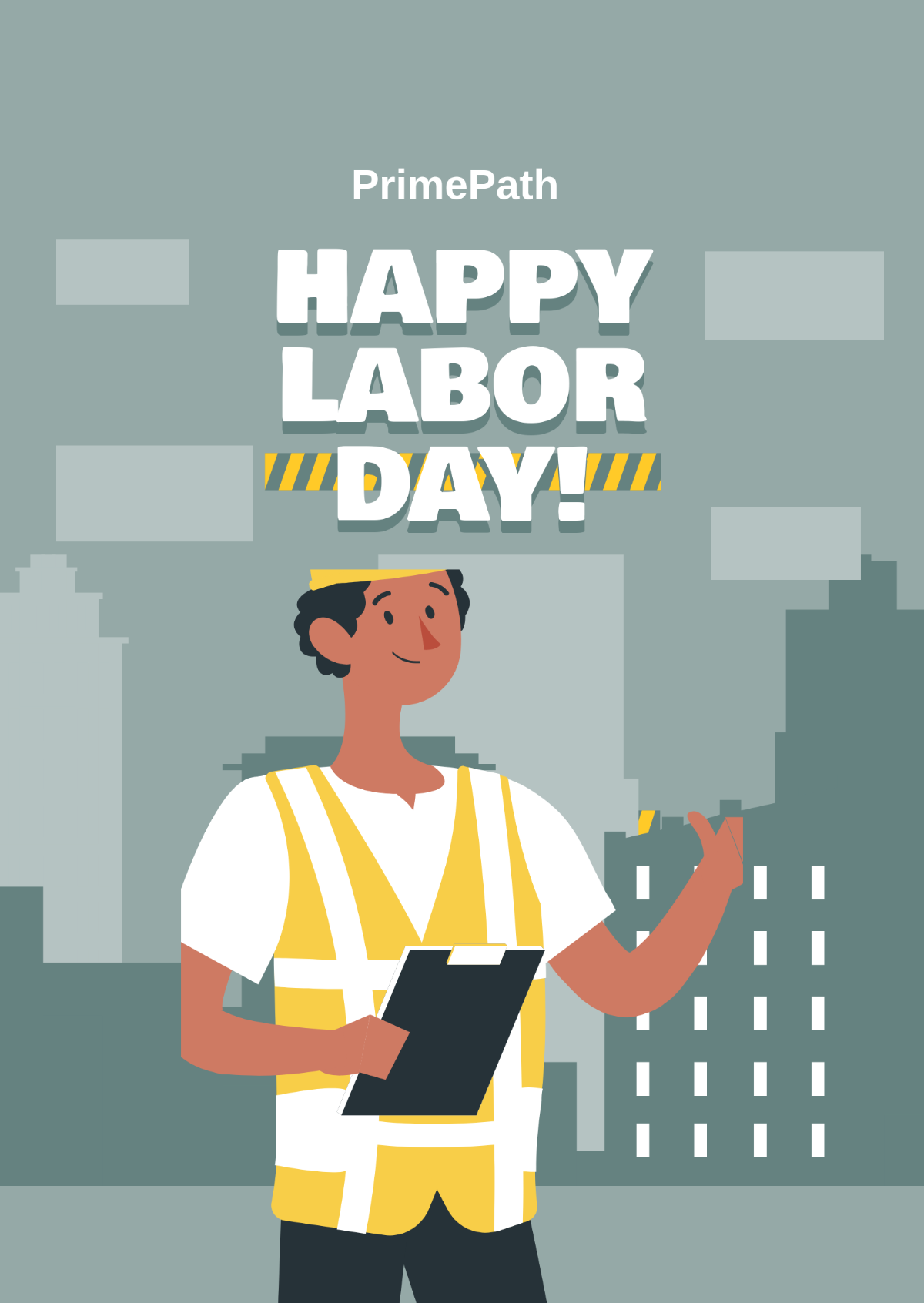 Free Happy Labor Day Template to Edit Online