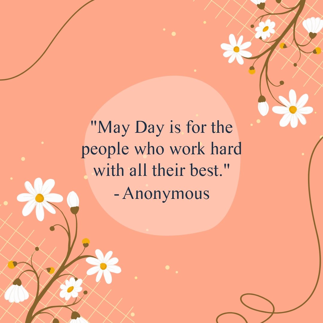 Happy May Day Quote Template