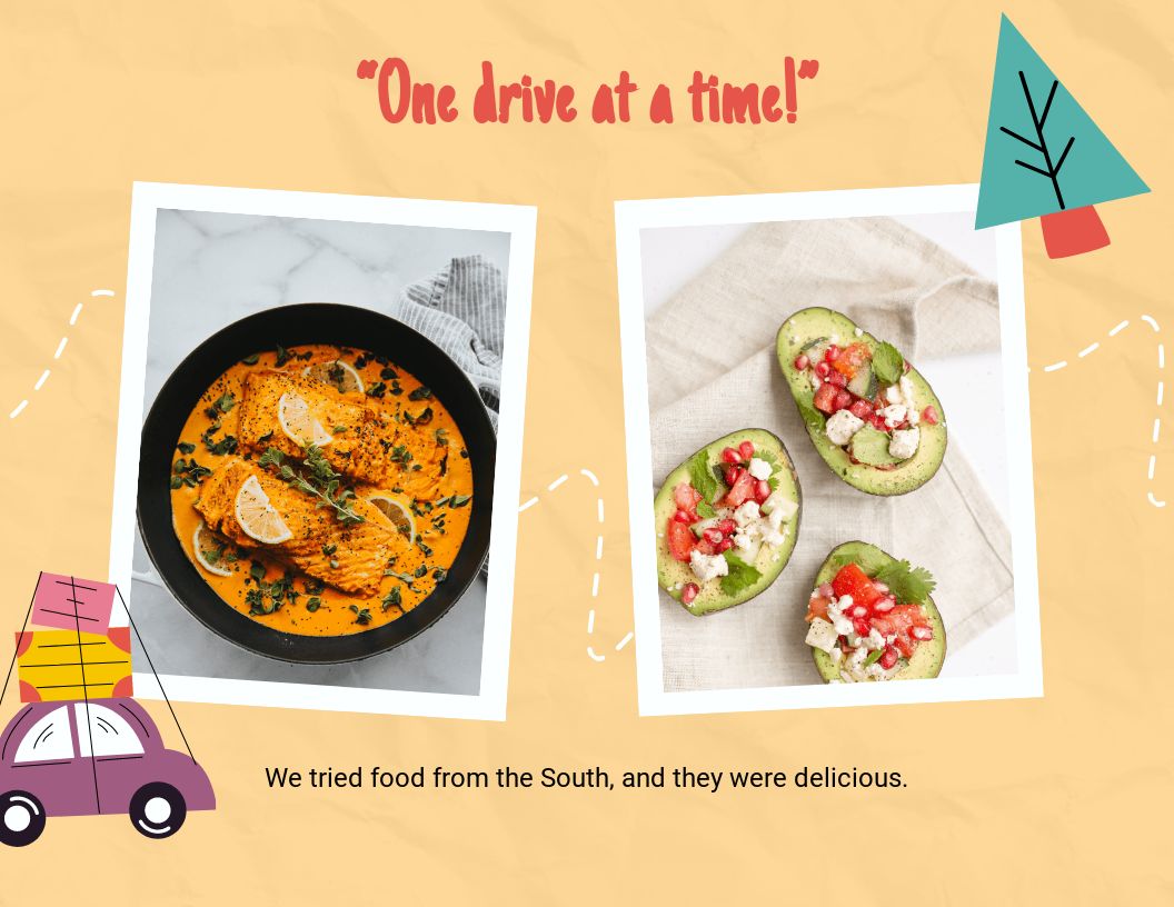 Free Roadtrip Scrapbook Template to Edit Online