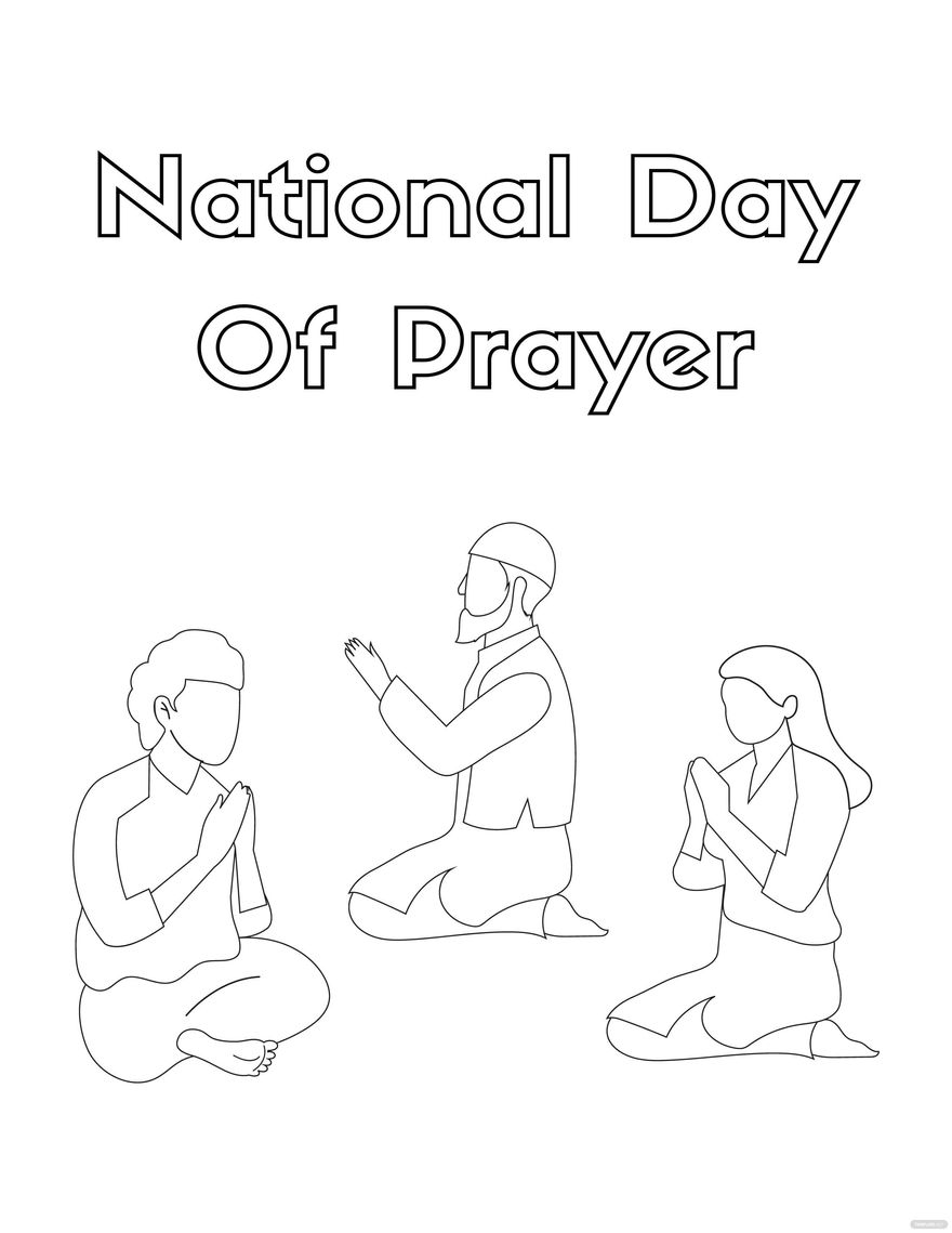 National Day Of Prayer Coloring Page