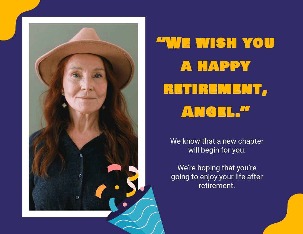 Free Retirement Scrapbook Template to Edit Online