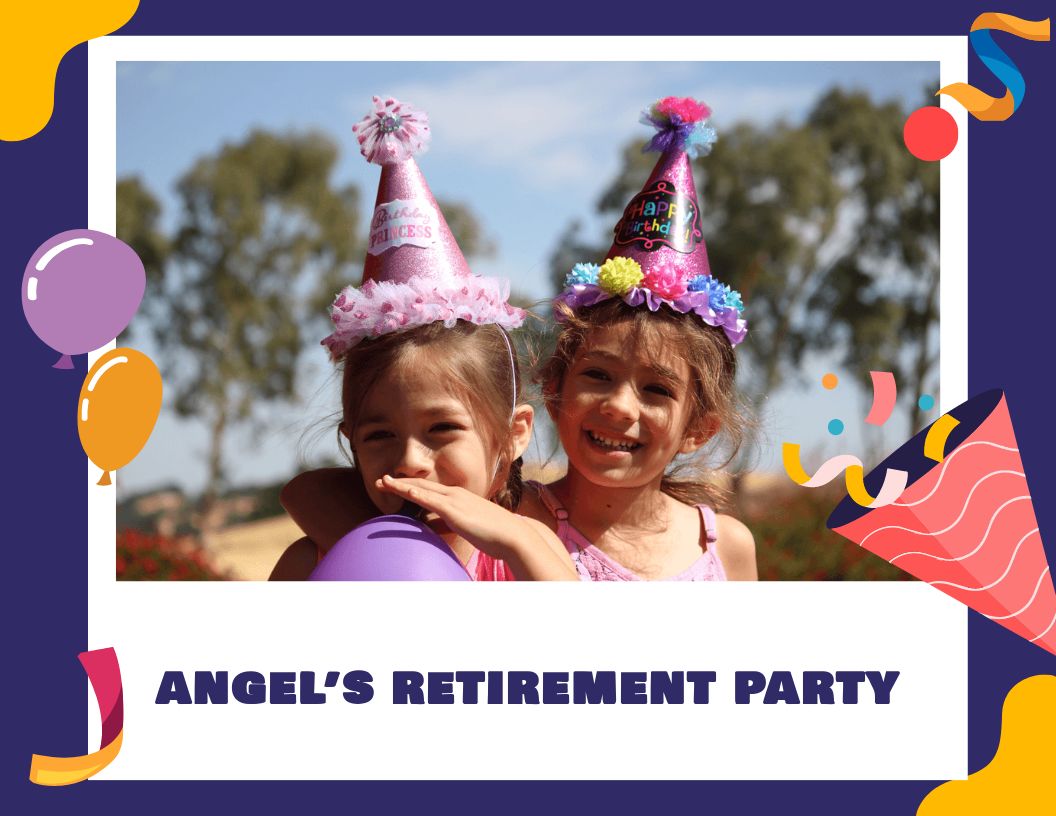 Free Retirement Scrapbook Template to Edit Online