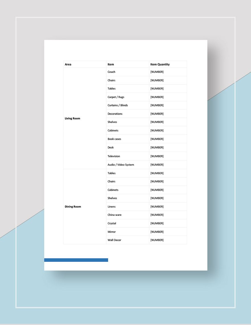 Sample Moving Checklist Template