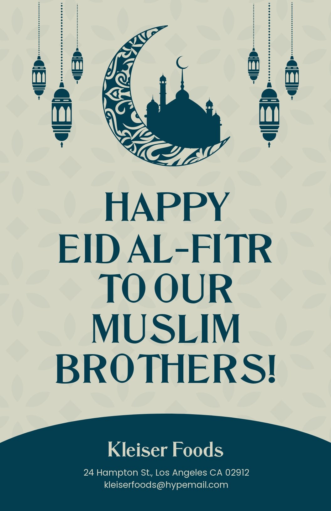Eid Al-fitr Poster Template