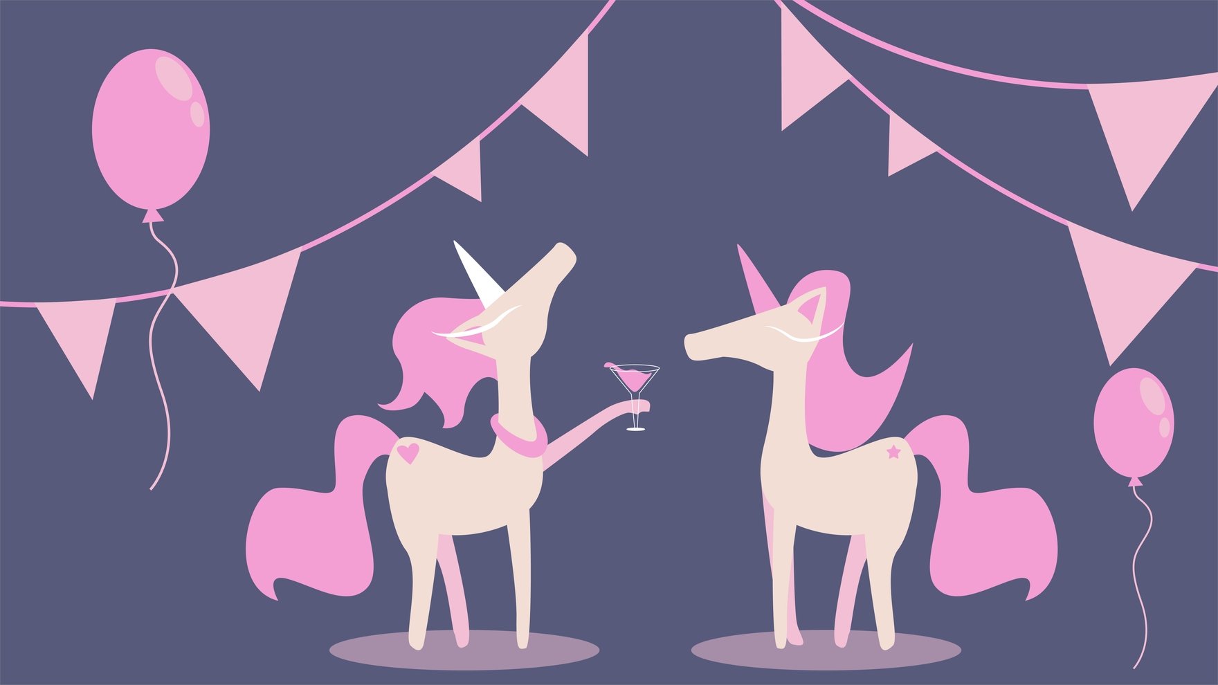 Free Unicorn Party Background