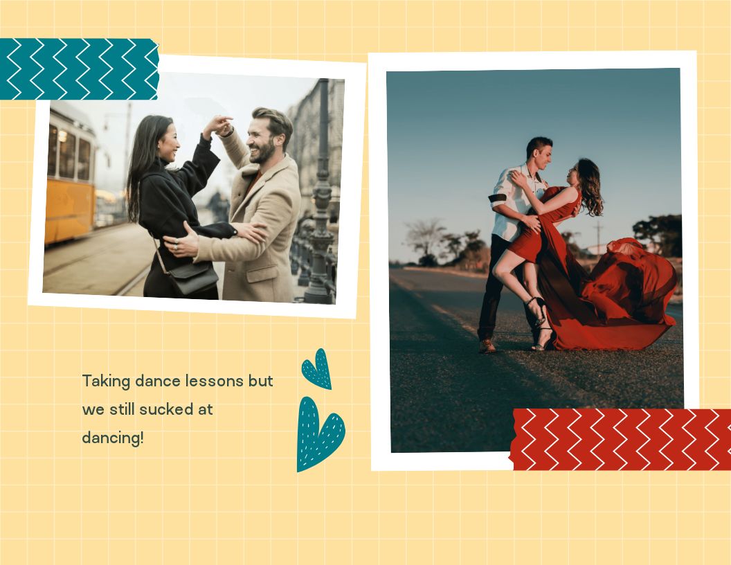 Free Engagement Scrapbook Template to Edit Online