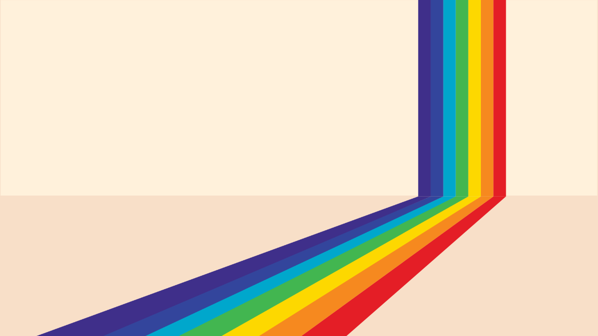 Rainbow Lines Background Template