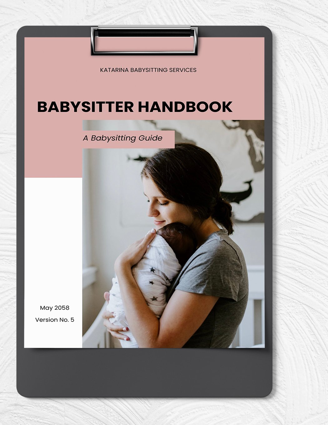 Babysitter Handbook Template