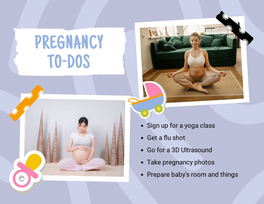 Free Pregnancy Scrapbook Template to Edit Online