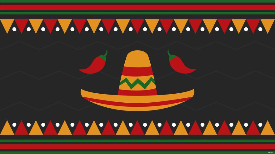 Free Traditional Cinco De Mayo Background in Illustrator, EPS, SVG, JPG, PNG