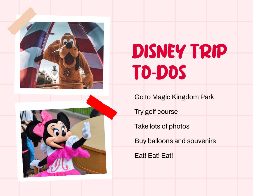 Free Disney Scrapbook Template to Edit Online