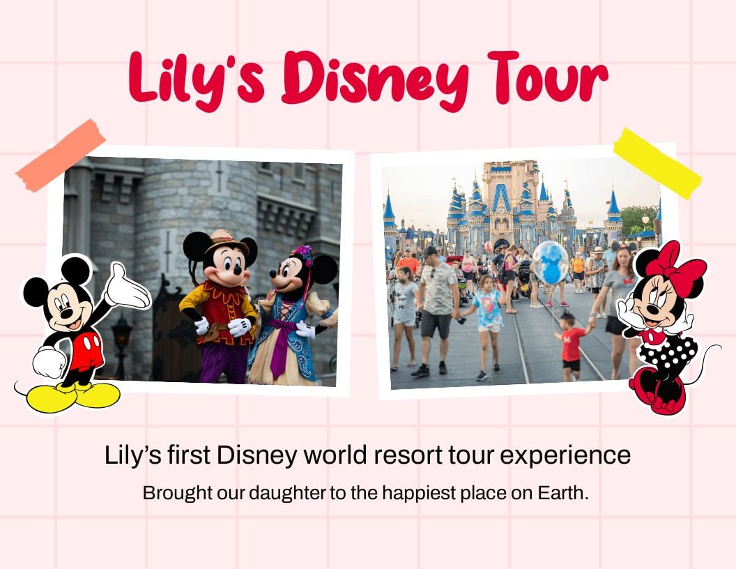 Disney Scrapbook in Word, PSD, Apple Pages