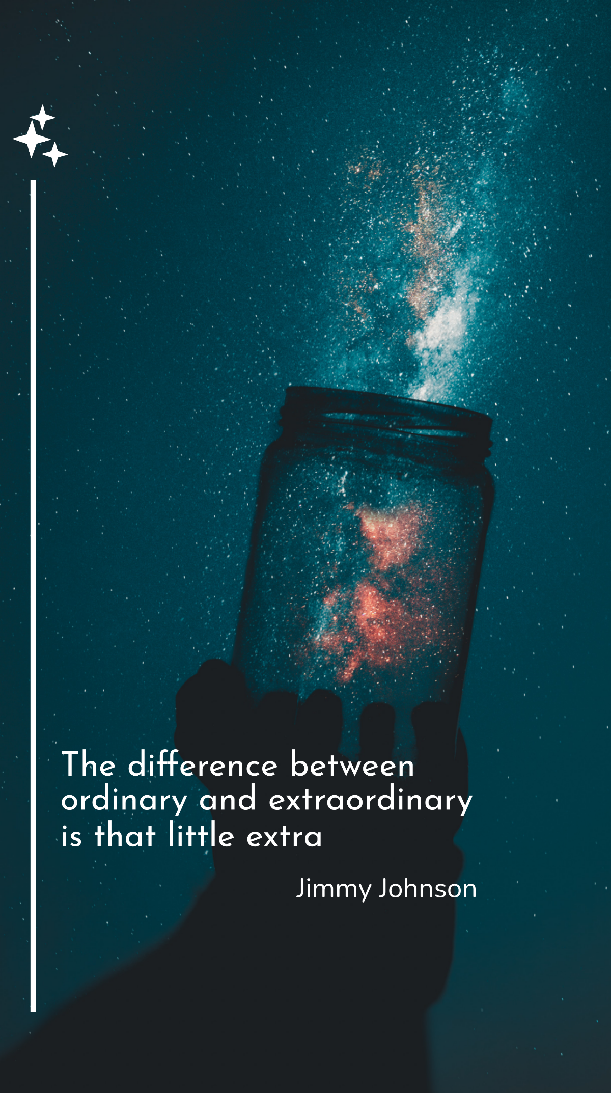 Jimmy Johnson - The difference between ordinary and extraordinary is that little extra Template