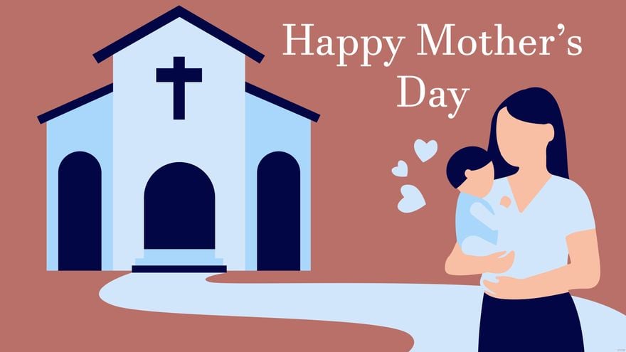 Free Mother's Day Church Background in Illustrator, EPS, SVG