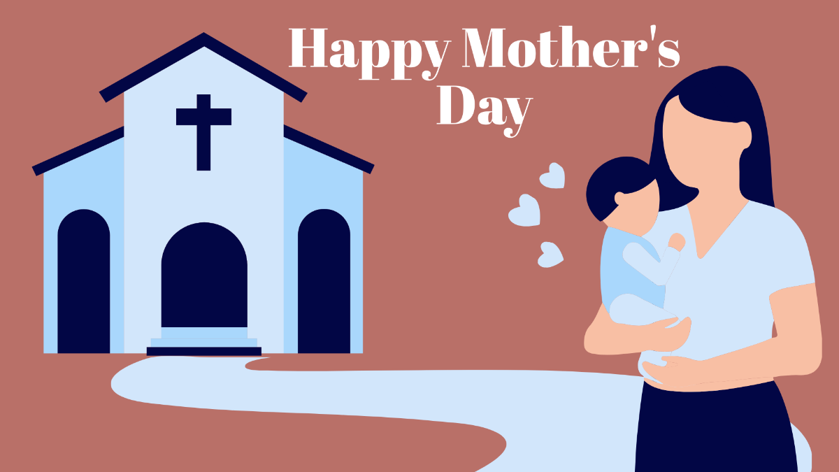 Mother's Day Church Background Template