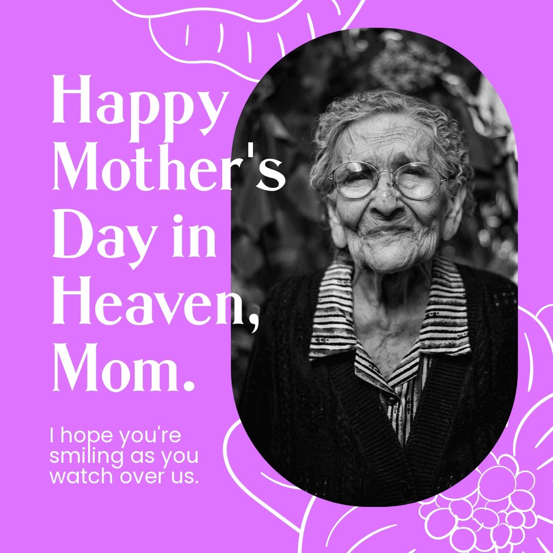 Free Happy Mother's Day In Heaven Template