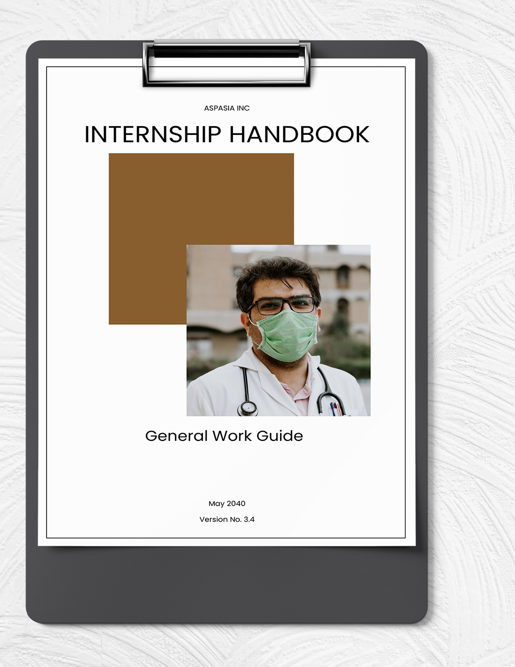 Internship Handbook Template in MS Word, GDocsLink Download