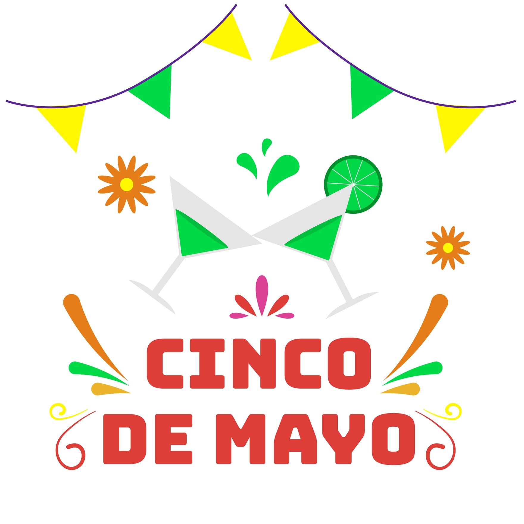 Drunk Cinco De Mayo GIF in Illustrator, EPS, SVG, JPG, GIF, PNG, After Effects